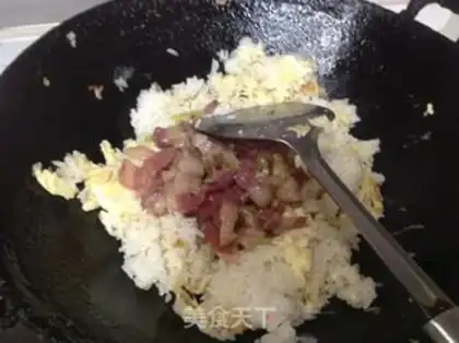 Make Bacon fried rice step 5