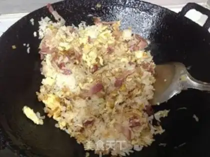 Make Bacon fried rice step 6
