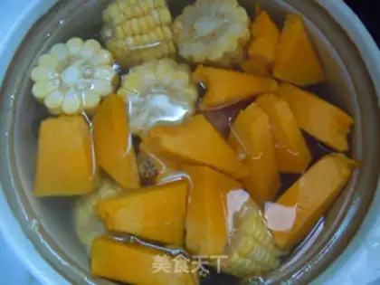 Make Corn pumpkin steak soup step 4