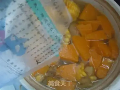 Make Corn pumpkin steak soup step 5