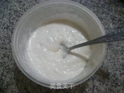 Make Snow raisins step 2