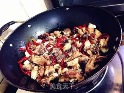 Make Spicy dry chicken step 11