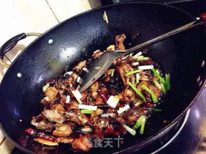 Make Spicy dry chicken step 15