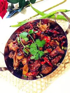 Make Spicy dry chicken step 16