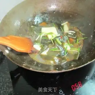 Make The sea belt burns rice tofu step 5