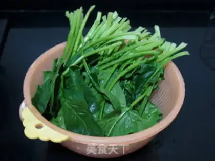 Make Vegetable spinach step 1