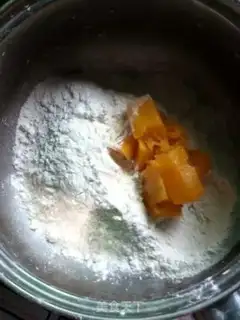 Make Spinach pumpkin butterflies step 0