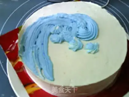 Make ♪ Waves of flowers cake ♪ step 7