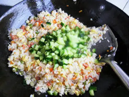 Make Egg fried rice step 6