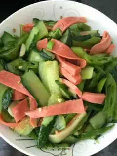 Make Cream pepper and ham cucumber step 11