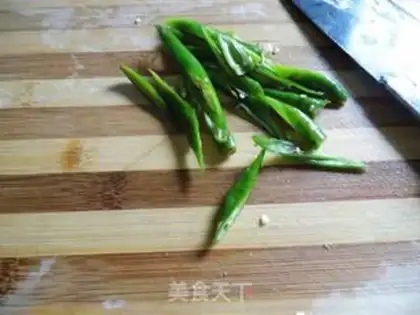 Make The bean pepper comes back to the pot step 4