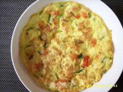 Make Onion egg shrimp pancakes step 6