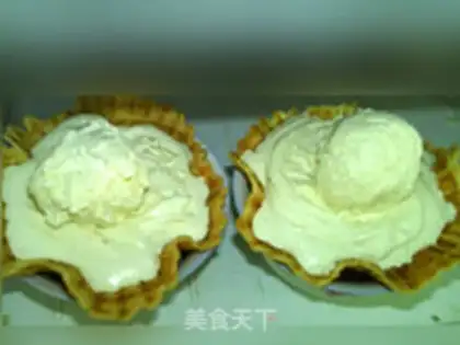 Make Crackers of vanilla ice cream step 10