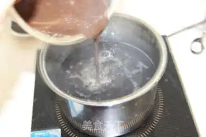 Make Red bean-burned fairy herbs step 1