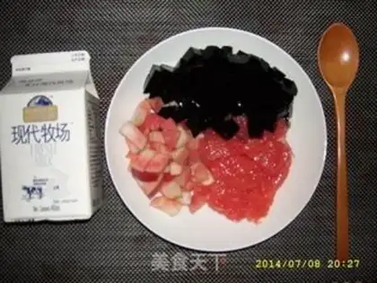 Make Milk and peach cream step 10