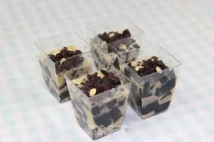 Make Red bean-burned fairy herbs step 7