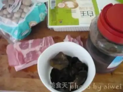 Make Shrimp sauce and tofu step 0