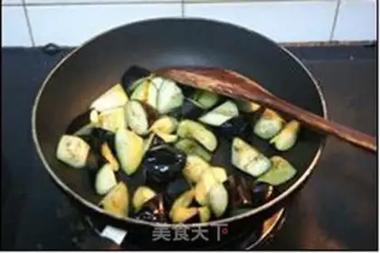 Make Bean petal eggplant step 3