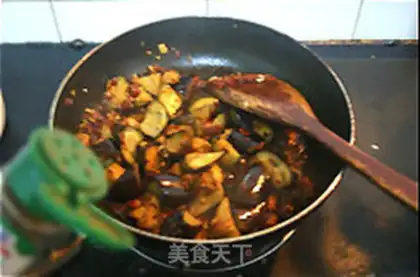 Make Bean petal eggplant step 8