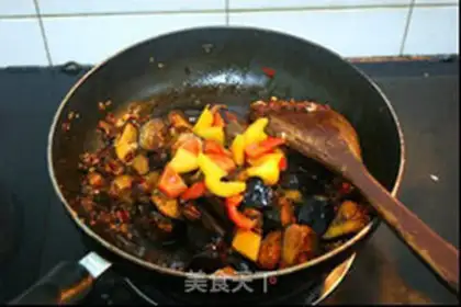Make Bean petal eggplant step 9