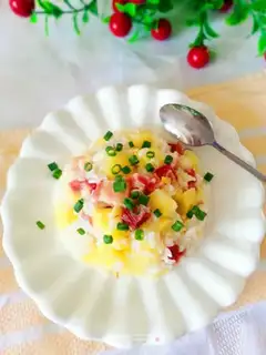 Make Salted potato rice step 8