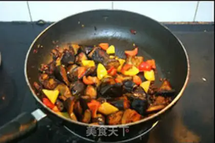 Make Bean petal eggplant step 11