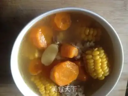Make Corn carrot bone soup step 3