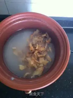 Make Chicken mushroom congee step 6