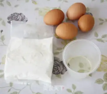 Make Almond steam cake step 1