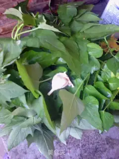 Make Garlic melon leaves step 0