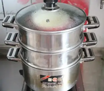 Make Almond steam cake step 8