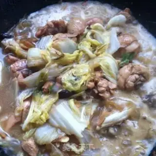 Make Chicken leg stew with cabbage step 9