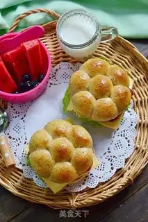 Make Football burger step 16