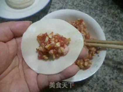 Make The fragrance pork pot sticker step 8