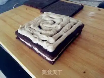 Make Chocolate chestnut cake step 16
