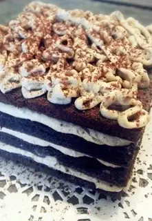 Make Chocolate chestnut cake step 19