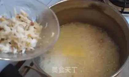Make Crab fan porridge step 6