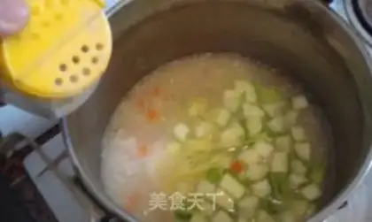 Make Crab fan porridge step 9