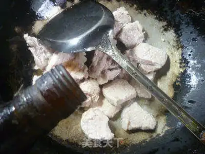Make Pumpkin, peas, pork chops step 5