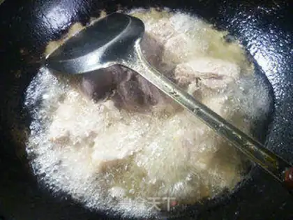 Make Pumpkin, peas, pork chops step 6