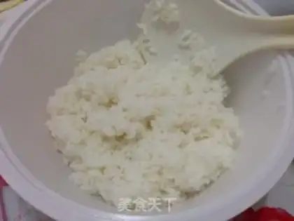Make Mini rice pizza step 1