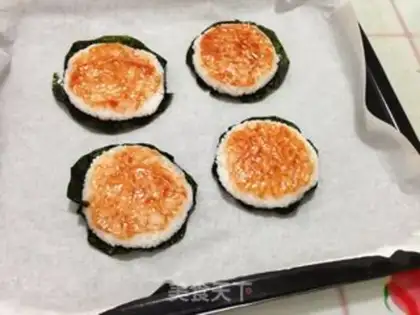 Make Mini rice pizza step 4