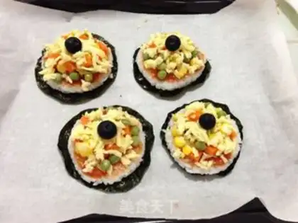 Make Mini rice pizza step 7
