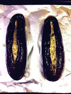 Make Spicy sauce and roasted eggplant step 11