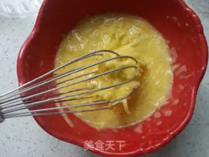 Make Creamed eggcake step 6