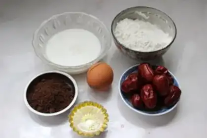 Make Red sugar date mud cake step 0