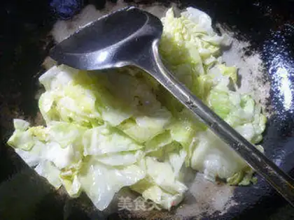 Make Ham sausage eggs and cabbage step 5