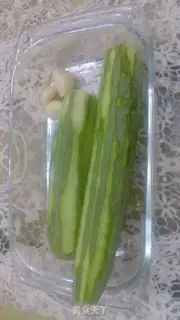 Make Garlic silk melon step 0