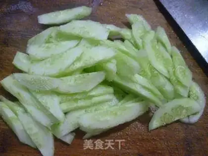 Make Egg dry cucumber step 2