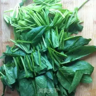 Make A spinach roller coaster step 2